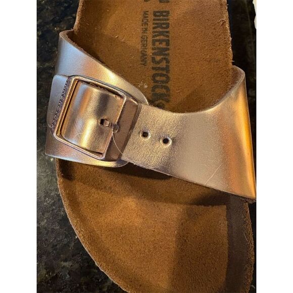Birkenstock Madrid Women's Sandals Rose Gold Size 6 EU 37 Slip-On Casual - Picture 2 of 12